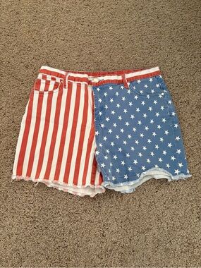 American Flag shorts women
